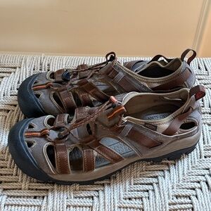 KEEN Newport H2 Sport Sandals Brown Waterproof Closed ToeHiking Sandals Men 13